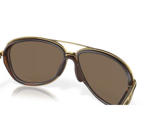 Lunettes de soleil OAKLEY Split Time Brown Tortoise - verres Prizm Rose Gold Polarized