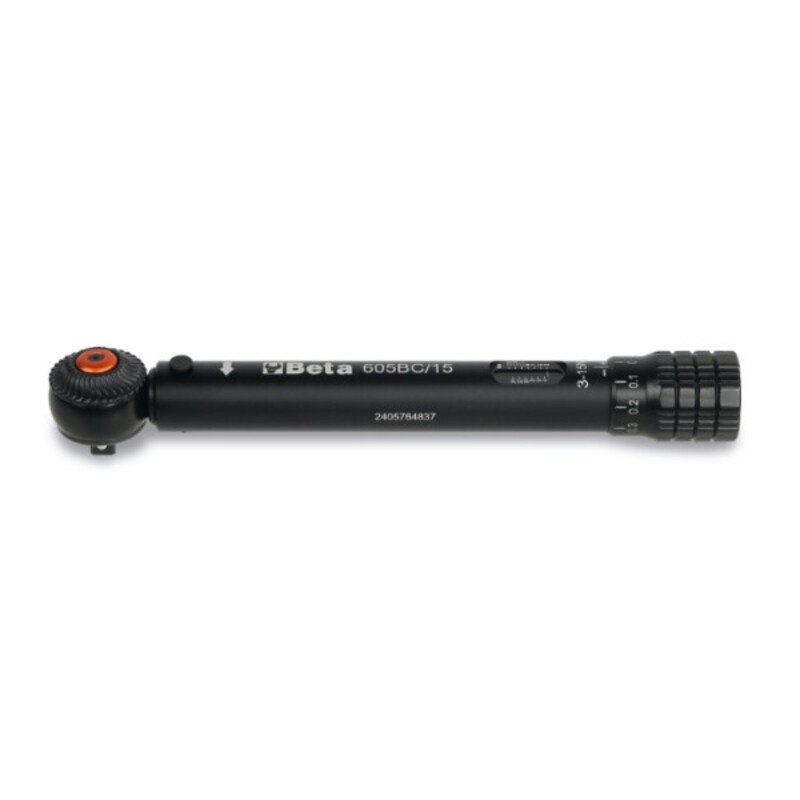 Clé dynamométrique Beta Tools compacte aluminium à déclenchement cliquet réversible