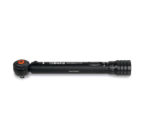 Clé dynamométrique Beta Tools compacte aluminium à déclenchement cliquet réversible
