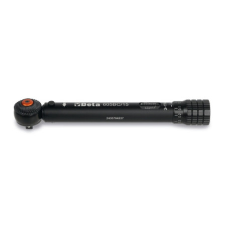 Clé dynamométrique Beta Tools compacte aluminium à déclenchement cliquet réversible