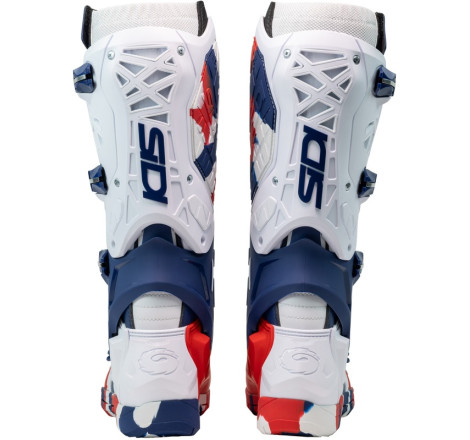 Bottes SIDI Crossair X pointure 44 - blanc / Navy / rouge