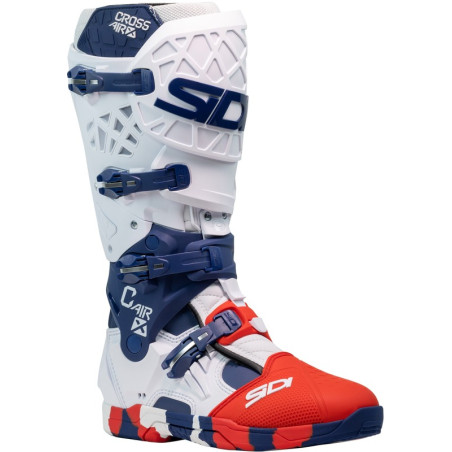 Bottes SIDI Crossair X pointure 45 - blanc / Navy / rouge