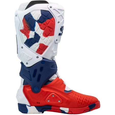 Bottes SIDI Crossair X pointure 46 - blanc / Navy / rouge