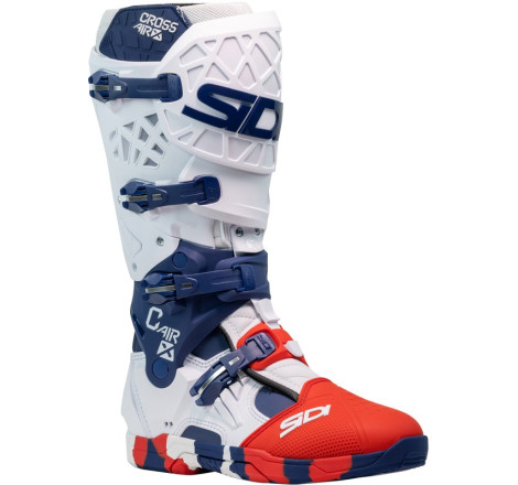 Bottes SIDI Crossair X pointure 46 - blanc / Navy / rouge