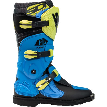 Bottes enfants SIDI Flame pointure 39 - bleu clair / Citron / noir