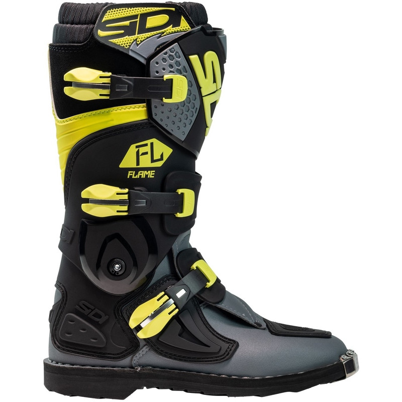 Bottes enfants SIDI Flame pointure 42 - noir / Citron / gris