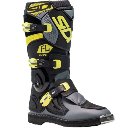Bottes enfants SIDI Flame pointure 41 - noir / Citron / gris