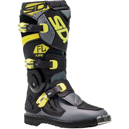 Bottes enfants SIDI Flame pointure 41 - noir / Citron / gris