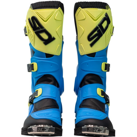 Bottes enfants SIDI Flame pointure 35 - bleu clair / Citron / noir