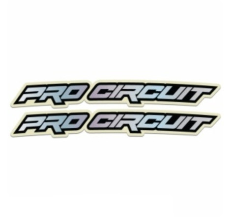 Autocollants de garde-boue avant PRO CIRCUIT Hologram