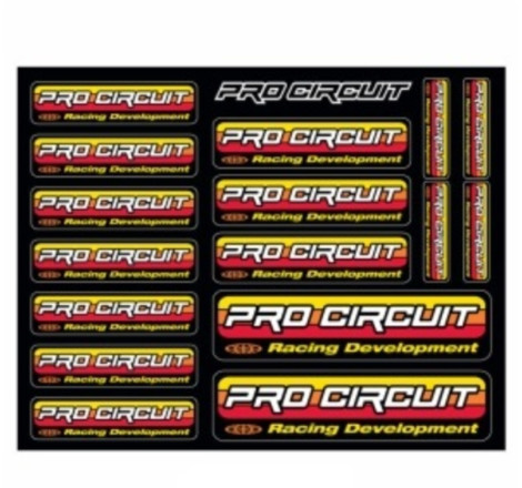 Planche de stickers PRO CIRCUIT logo original