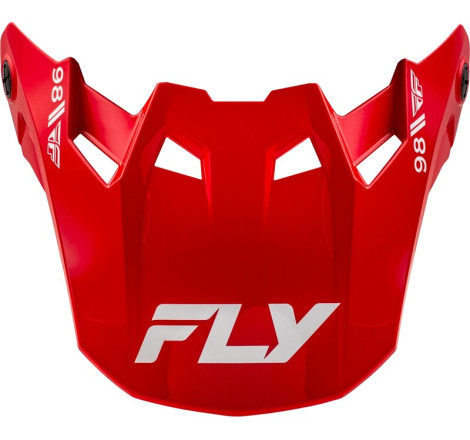 Visière FLY RACING Formula CC Objective - rouge/blanc