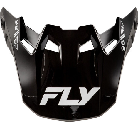Visière FLY RACING Formula CC Objective - noir/blanc