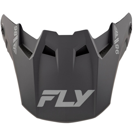 Visière FLY RACING Formula CC Objective - noir mate/gris