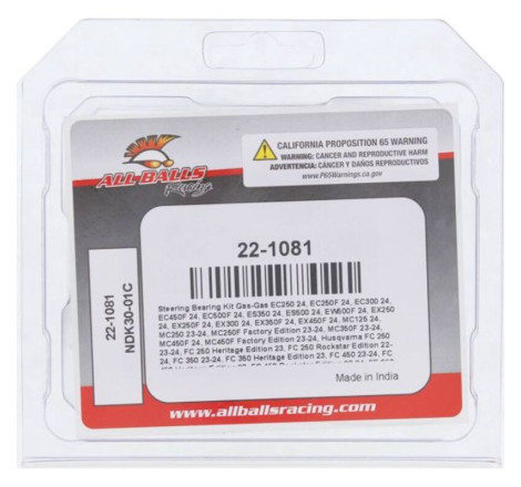 Kit roulements de colonne de direction ALL BALLS 125 / 250 / 350/ 450 SX / SX-F / TC / FC / MC / MC-F