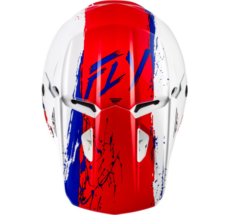 Casque enfant FLY RACING Kinetic Drip Taille YL - turquoise/rose/jaune