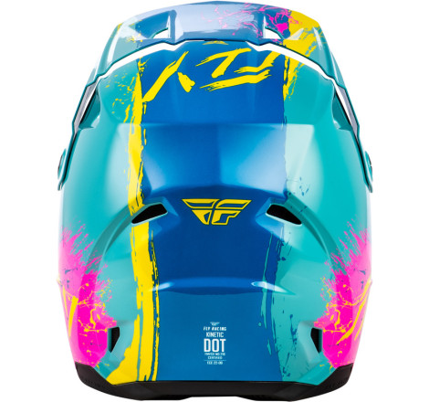 Casque enfant FLY RACING Kinetic Drip Taille YS - rouge/blanc/bleu