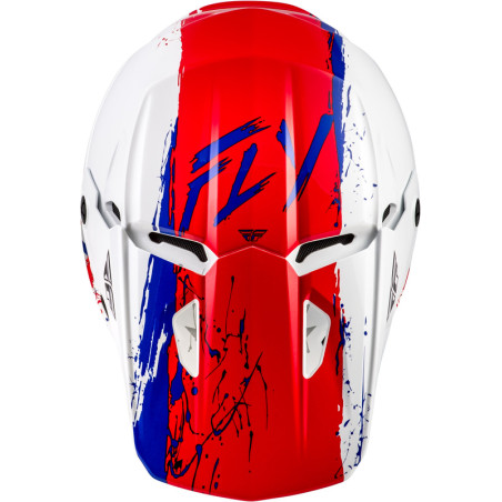 Casque enfant FLY RACING Kinetic Drip Taille YM - turquoise/rose/jaune