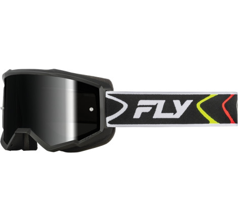 Masque FLY RACING Zone Noir/Blanc – écran noir