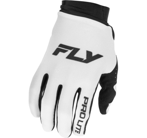 Gants FLY RACING Pro Lite Taille L - blanc/noir