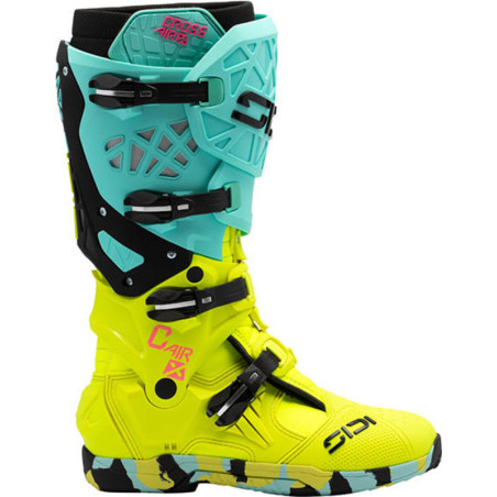 Bottes SIDI Crossair X Pointure 45 - Mint/jaune fluo