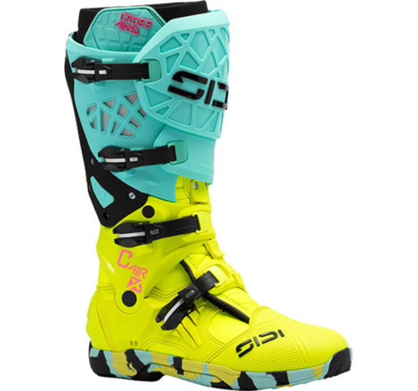Bottes SIDI Crossair X Pointure 45 - Mint/jaune fluo