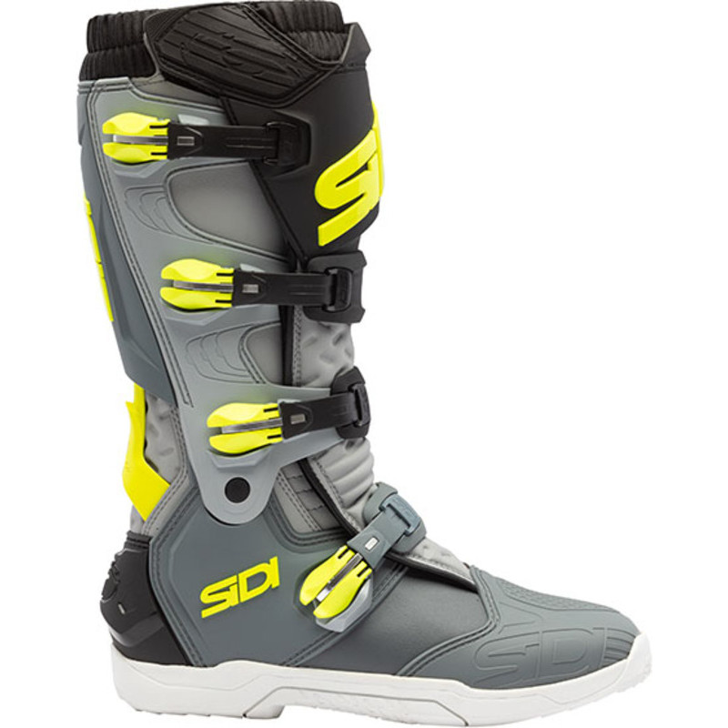 Bottes SIDI Xpower SC Pointure 50 - gris/jaune fluo