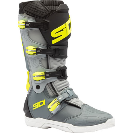 Bottes SIDI Xpower SC Pointure 50 - gris/jaune fluo