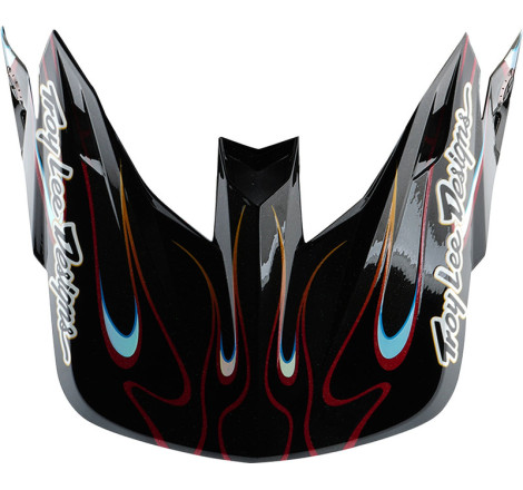 Visière TROY LEE DESIGNS SE5 Carbon Torched - noir/rouge