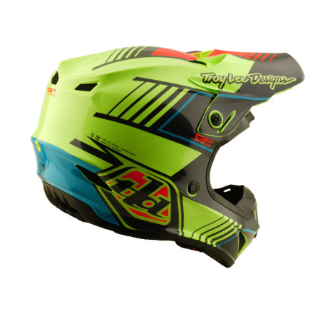 Casque enfant TROY LEE DESIGNS GP Pro Segment Taille YM - jaune
