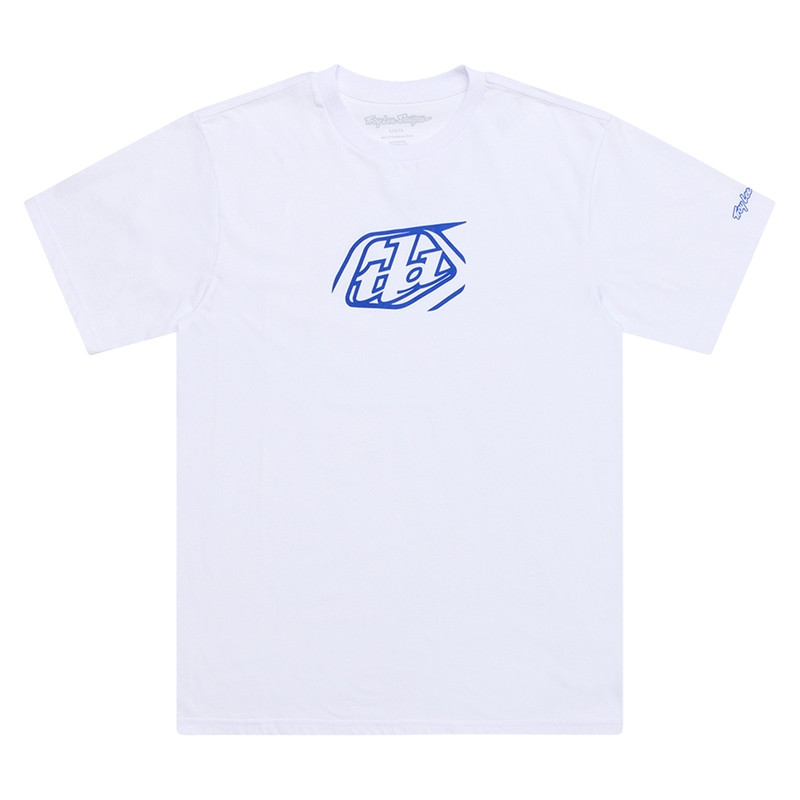 T-Shirt TROY LEE DESIGNS Badge - blanc