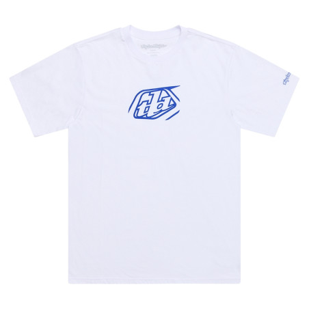 T-Shirt TROY LEE DESIGNS Badge - blanc