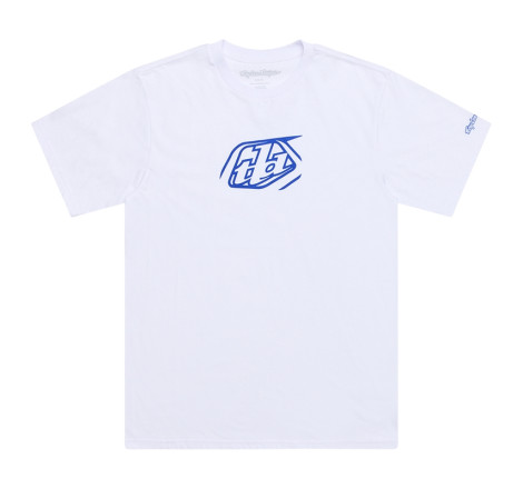 T-Shirt TROY LEE DESIGNS Badge - blanc