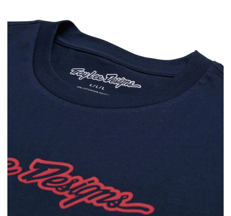 T-Shirt TROY LEE DESIGNS Signature - Navy