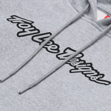 Hoodie TROY LEE DESIGNS Zip Up Signature - Gray Heather
