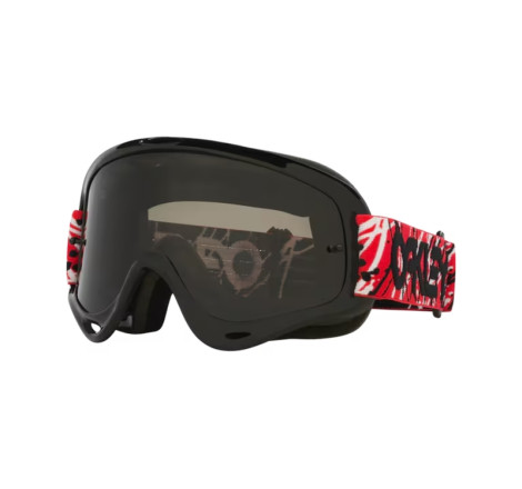 Masque OAKLEY O-Frame MX Heritage Red Eddie – écran gris foncé