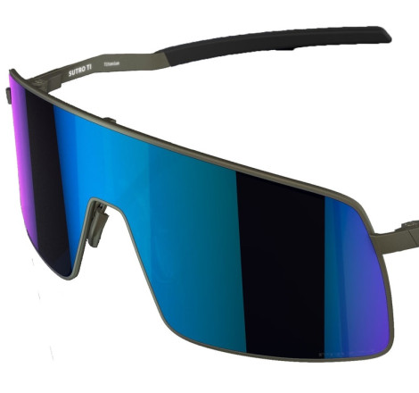 Lunettes de soleil OAKLEY Sutro TI - Satin Lead écran Prizm Sapphire