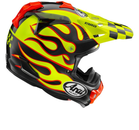 Casque ARAI MX-V EVO - Flame Yellow  taille M