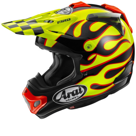 Casque ARAI MX-V EVO - Flame Yellow  taille S