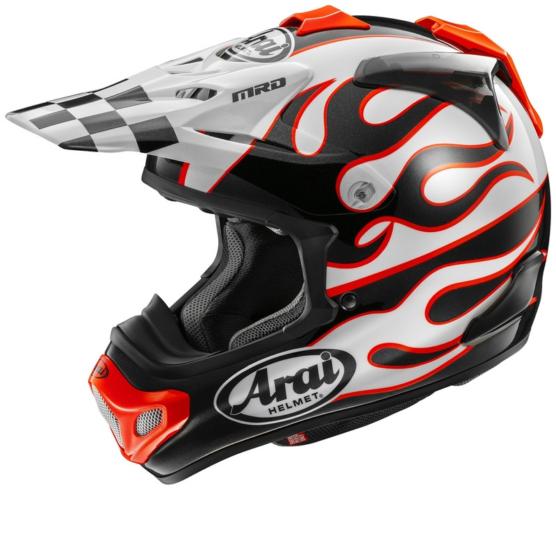 Casque ARAI MX-V EVO - Flame White  taille XL