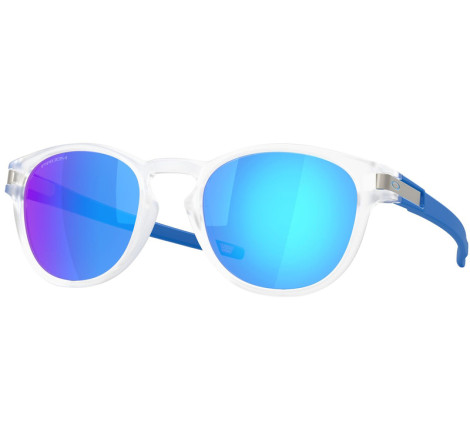 Lunettes de soleil OAKLEY Latch Matte Clear - verres Prizm Sapphire