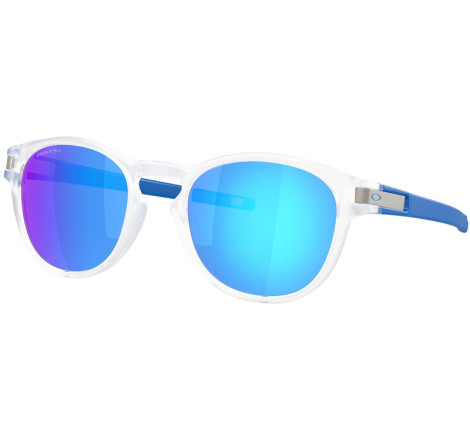 Lunettes de soleil OAKLEY Latch Matte Clear - verres Prizm Sapphire