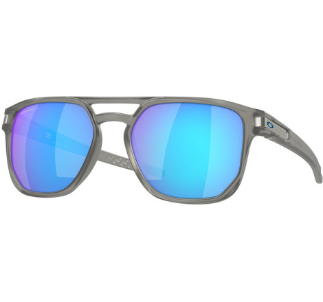 Lunettes de soleil OAKLEY Latch Beta Matte Grey Ink - verres Prizm Sapphire Iridium Polarized