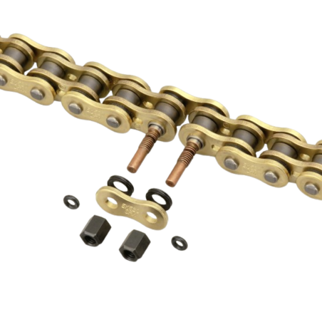 Chaine de transmission EK CHAIN 520 SRX2 - Joints Qx-Ring - attache rapide à visser