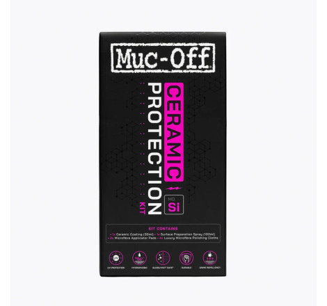 Kit de protection céramique Muc-Off 30ml - protection moto haute performance hydrophobe