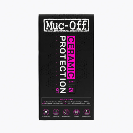 Kit de protection céramique Muc-Off 30ml - protection moto haute performance hydrophobe