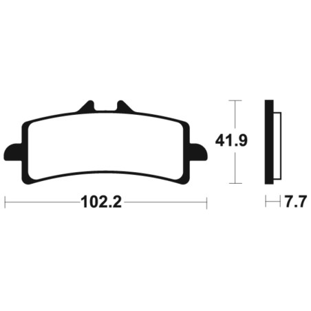 Plaquettes de frein TECNIUM Racing métal fritté - MSR341