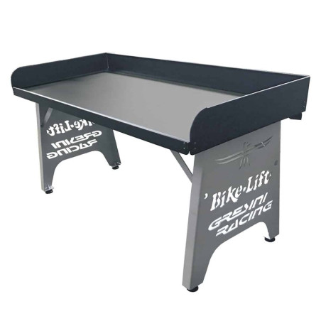 Table de paddock Bike Lift aluminium pieds repliables moto