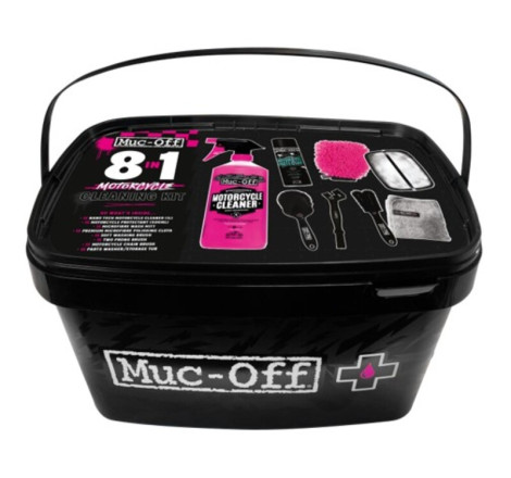 Kit de nettoyage moto 8 en 1 Muc-Off - entretien complet moto haute performance