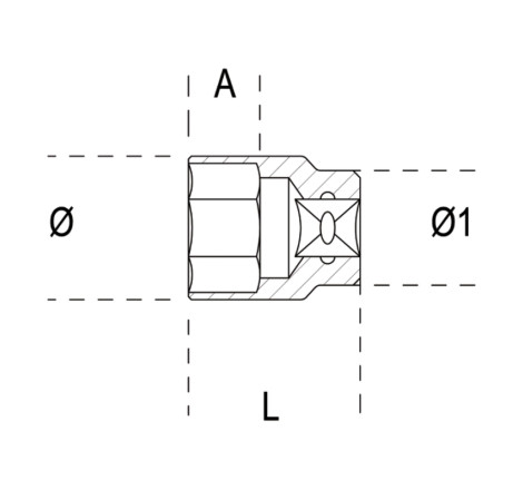 Douille 3/4" Beta Ø 60 mm outillage mécanique